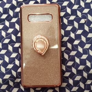 New S10 plus Rose gold phone case